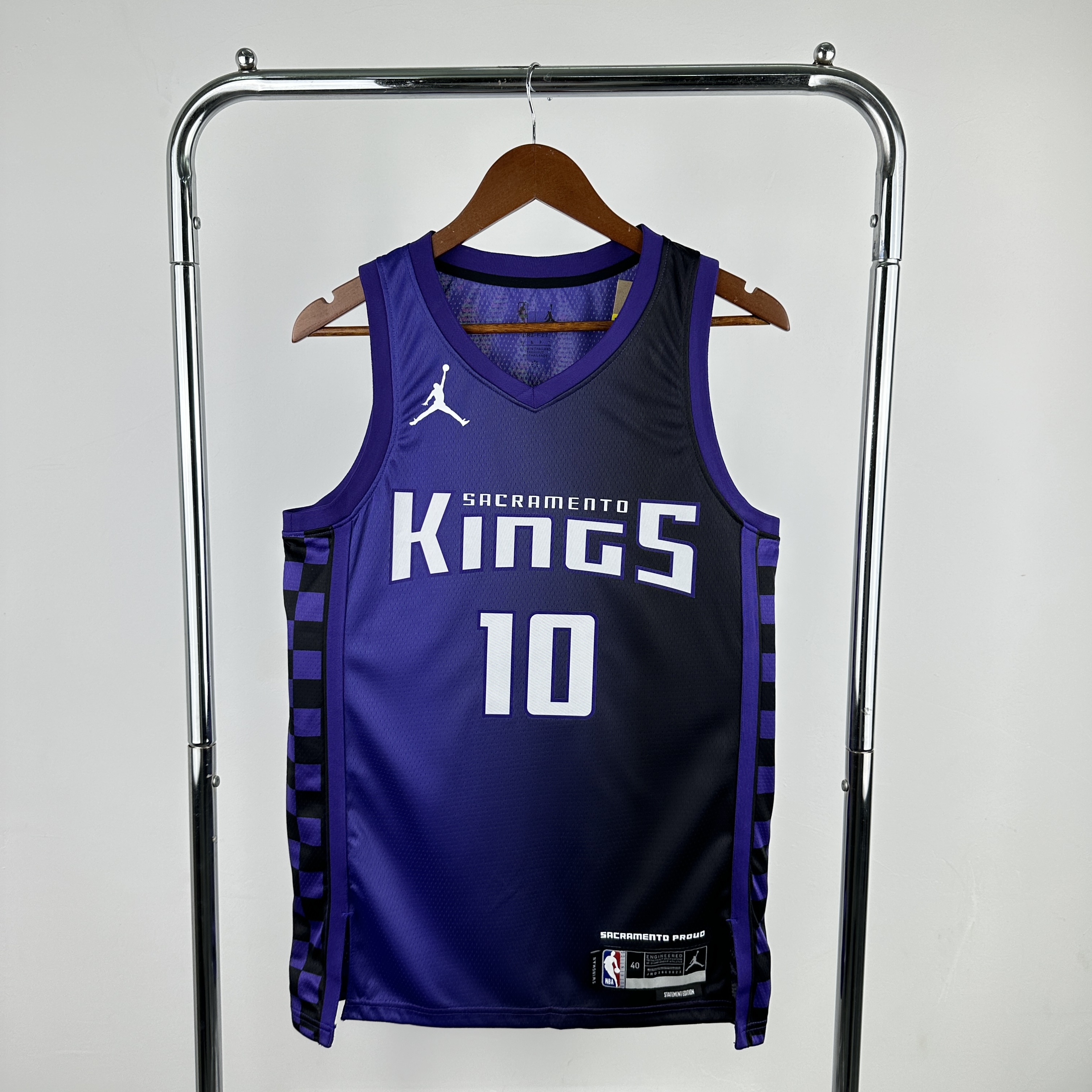 Men Sacramento Kings #10 Derozan Purple Season 2024 NBA Jersey